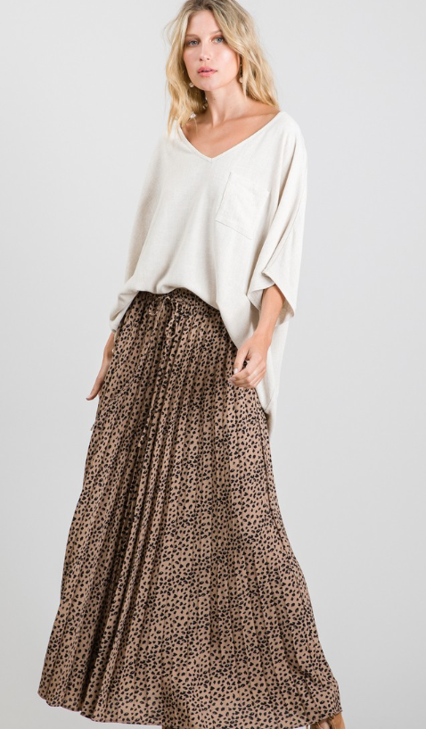 Leopard Maxi Skirt