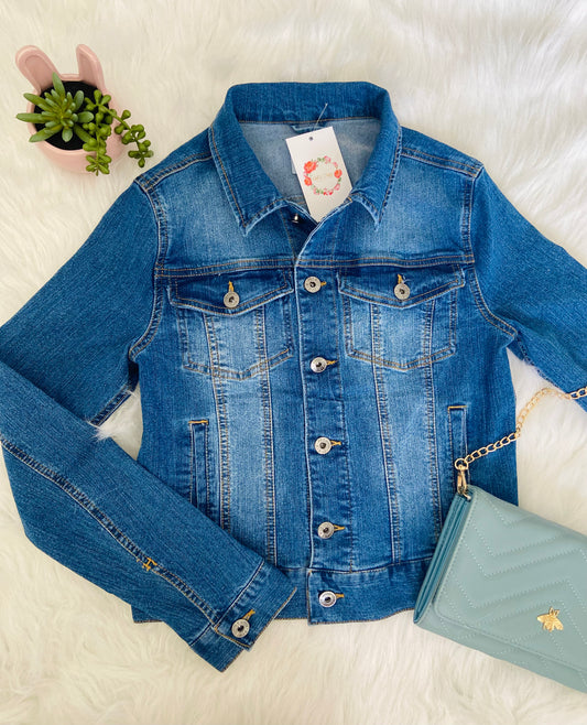 Denim Jacket-Dark Blue