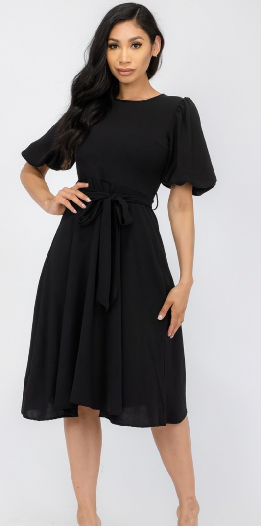 Take Me Out Dress-Black