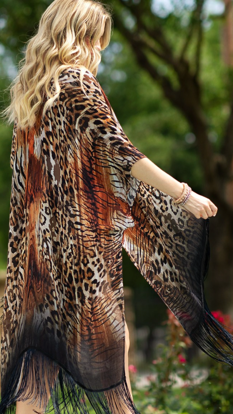 Leopard Kimono